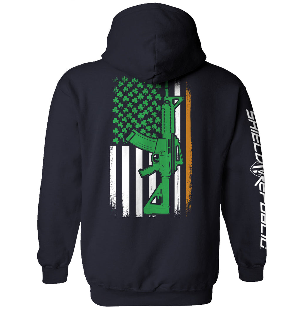 AR15 Irish American Flag (Back Print)