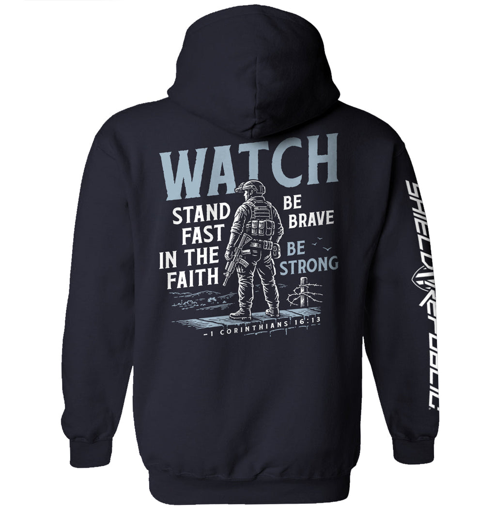 Watch Stand Fast in the Faith (Back Print)