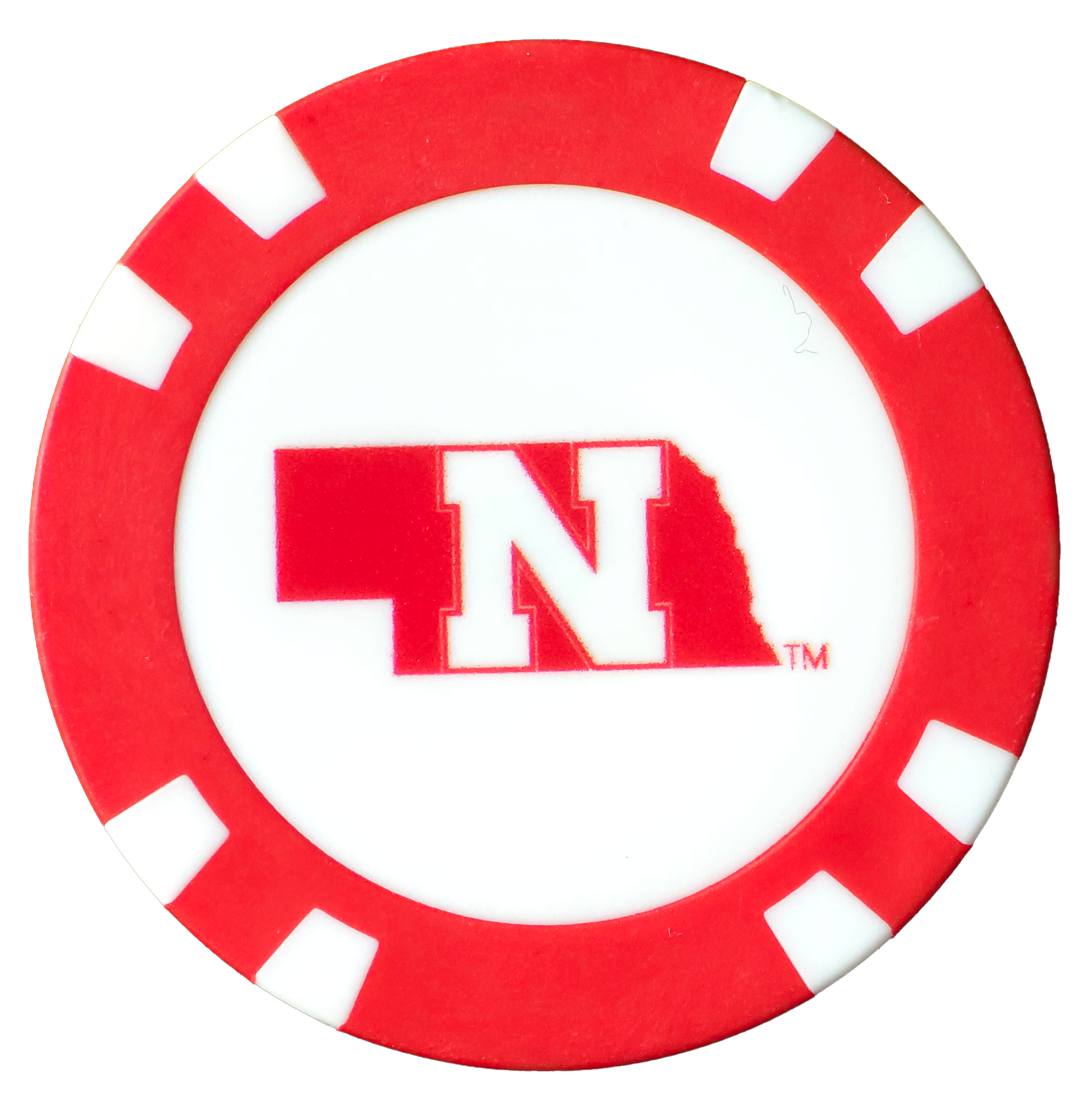 Officially Licensed Nebraska Cornhuskers Poker Chip Ball Marker