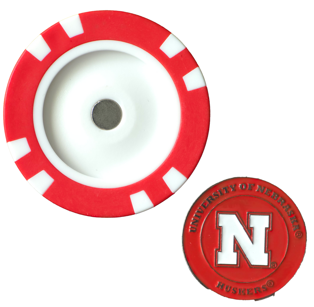 Officially Licensed Nebraska Cornhuskers Poker Chip Ball Marker