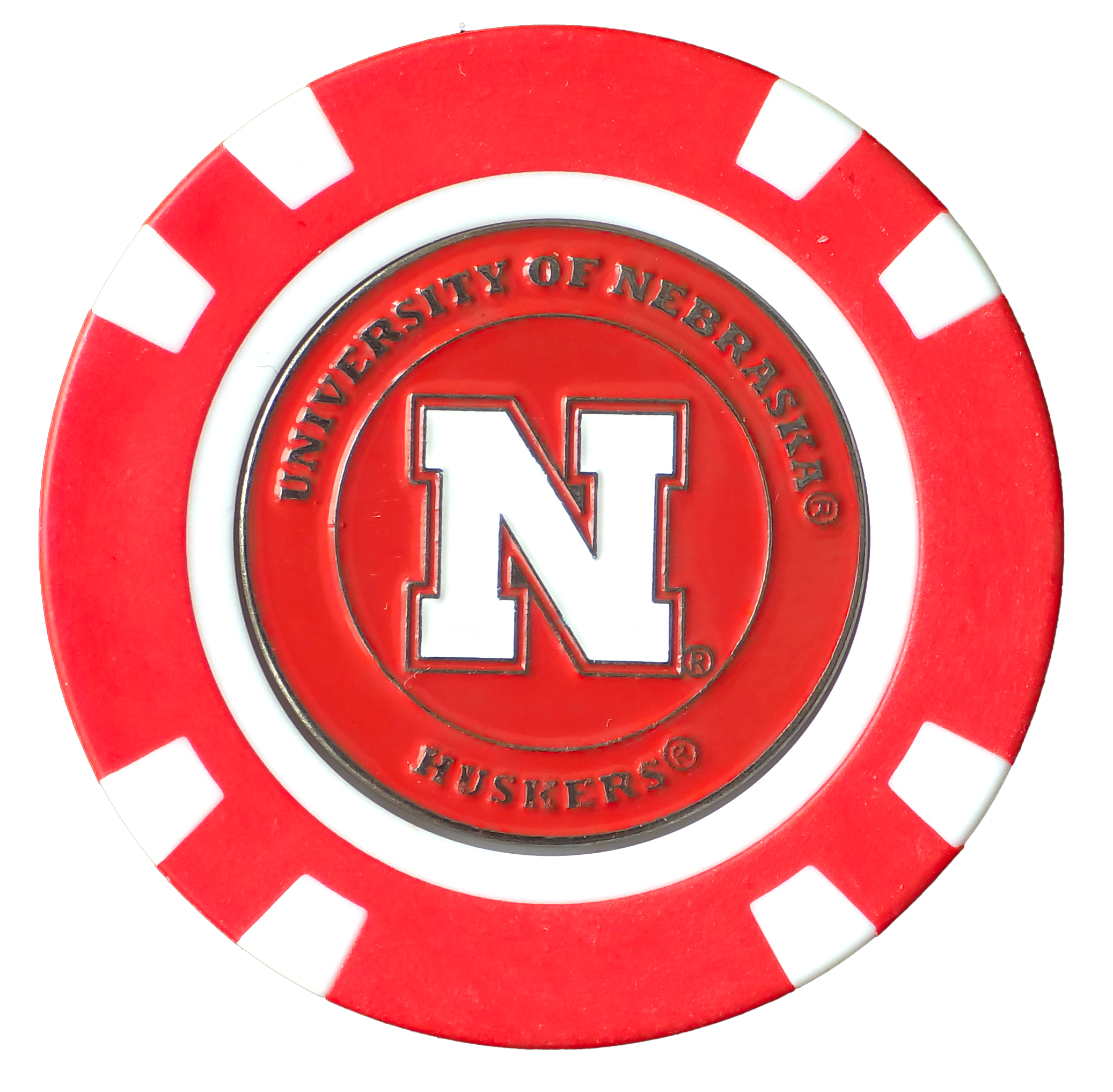 Officially Licensed Nebraska Cornhuskers Poker Chip Ball Marker