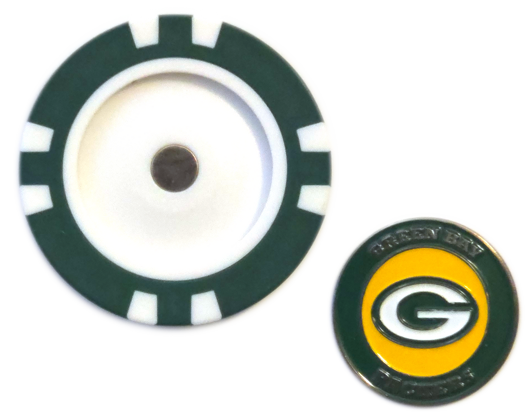 Officially Licensed Green Bay Packers Poker Chip Ball Marker