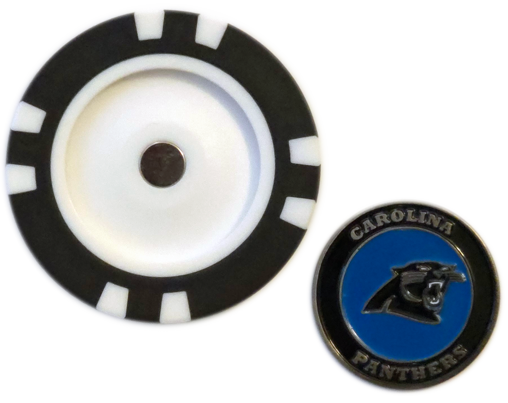 Officially Licensed Carolina Panthers Poker Chip Ball Marker