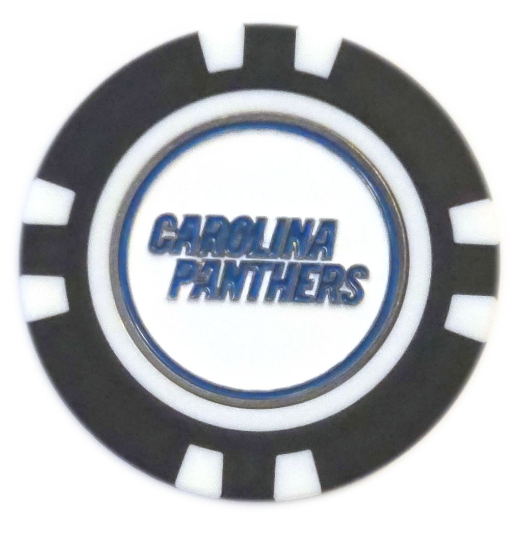 Officially Licensed Carolina Panthers Poker Chip Ball Marker
