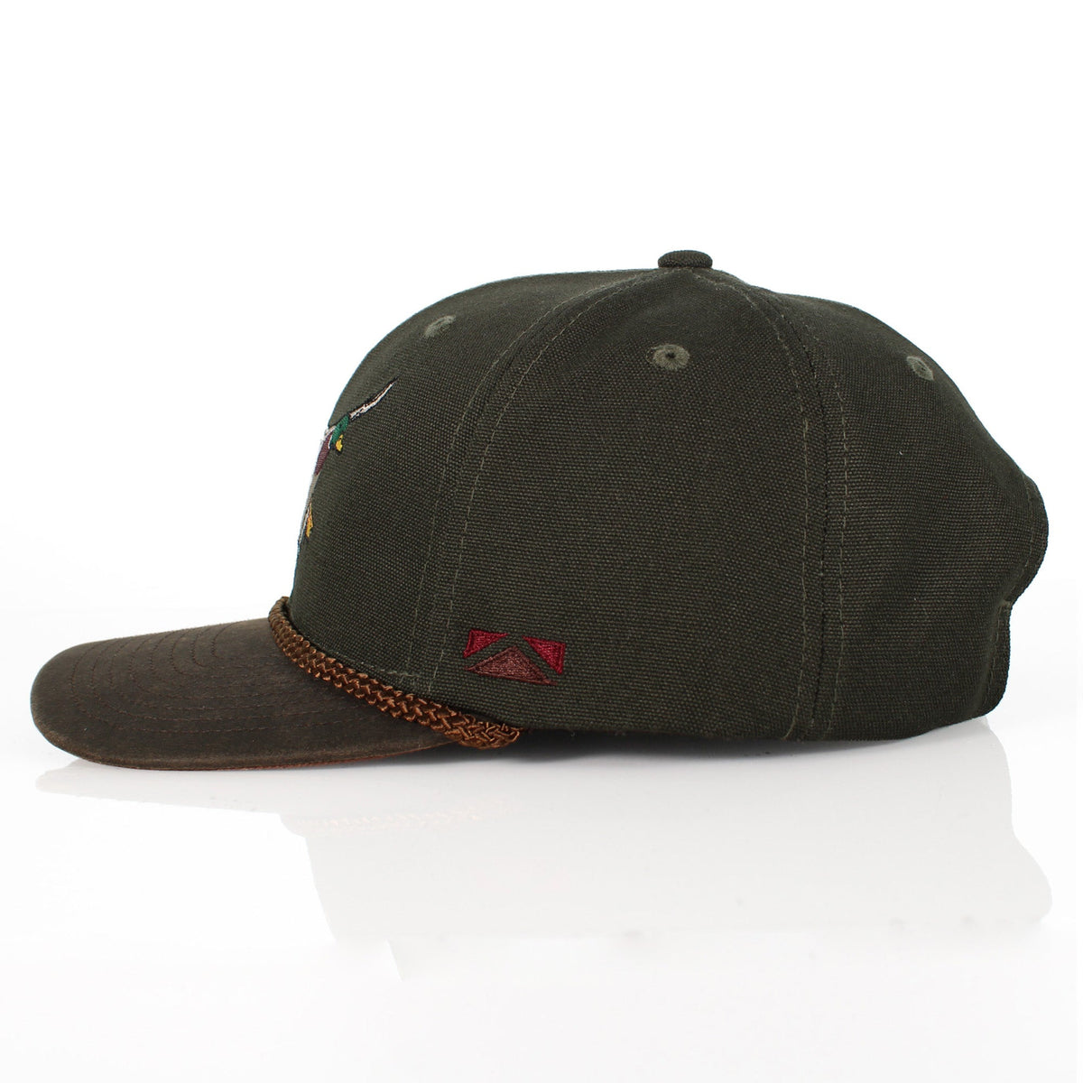 Canvas Mallard Drake Duck Hat with Wax Cloth Visor