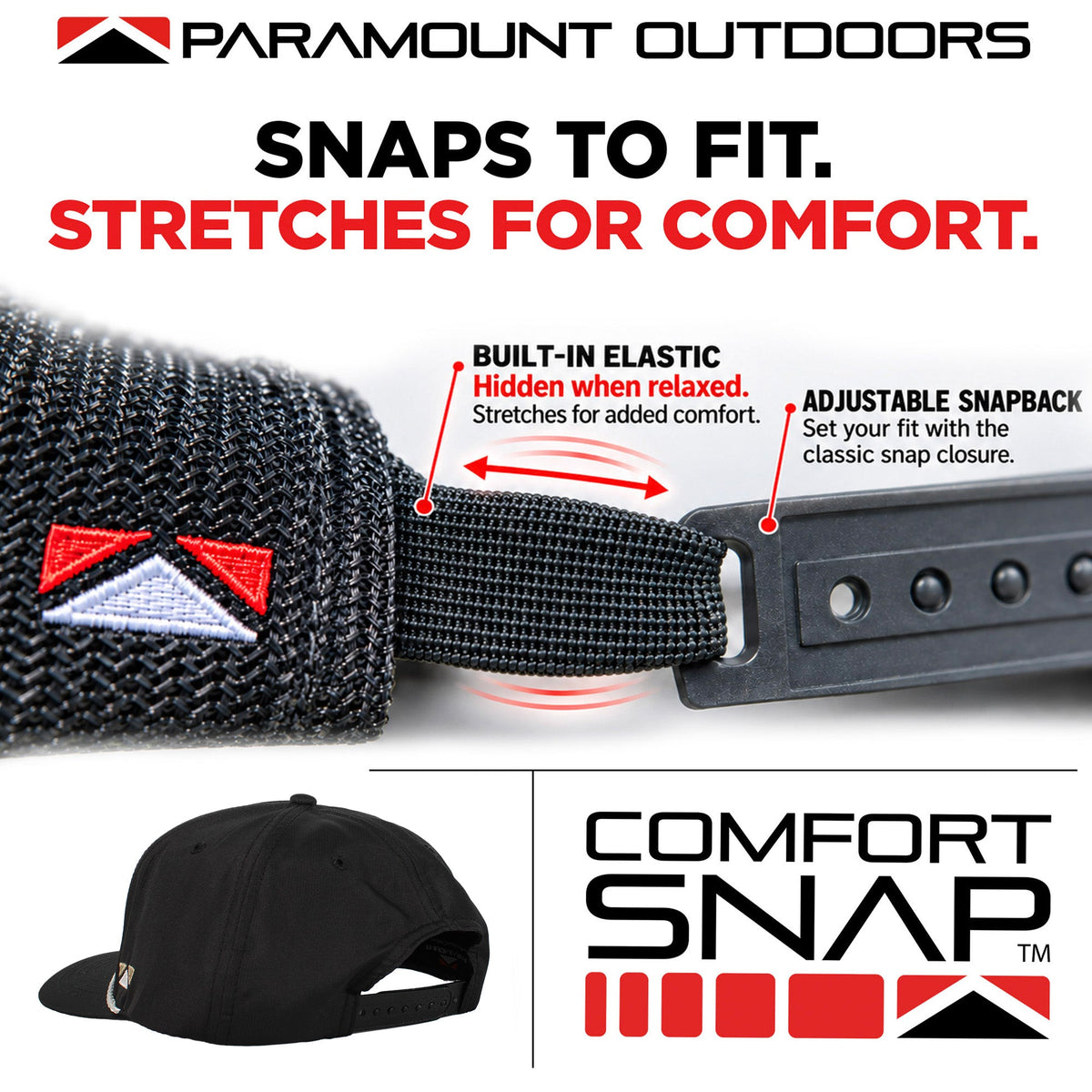 Black Pintail Performance Rope Cap