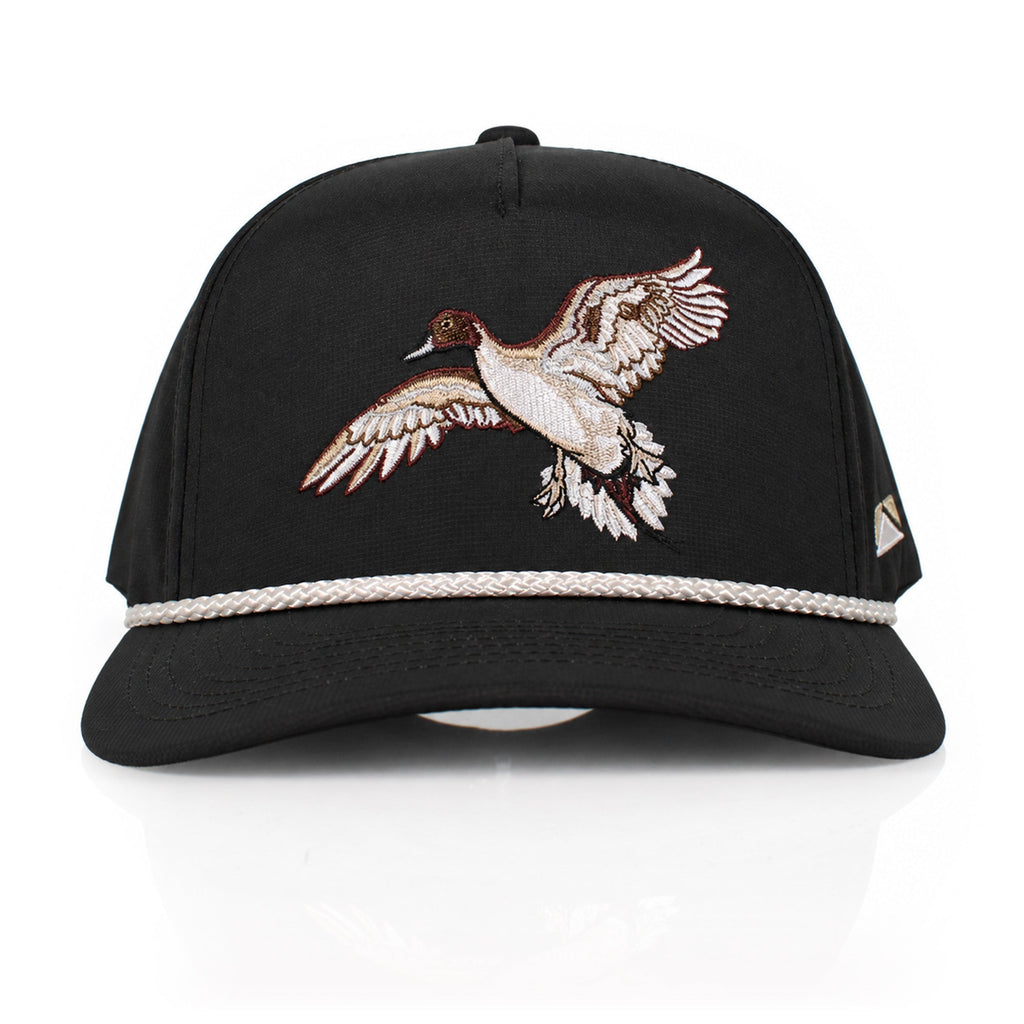 Black Pintail Performance Rope Cap