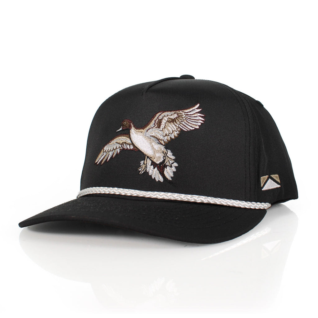 Black Pintail Performance Rope Cap