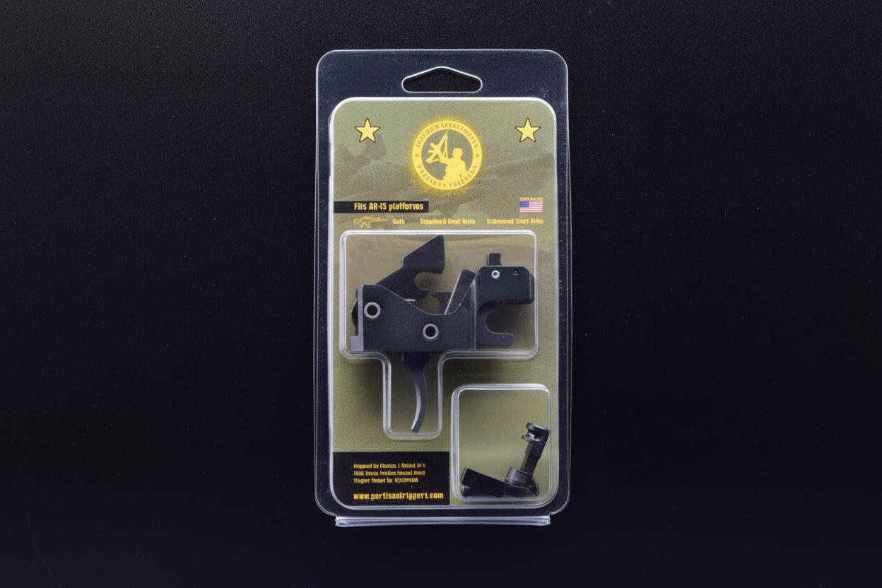 Partisan Forced-Reset Drop-In Cassette Trigger (Black)  FRT – AR-15 Platform (USA-Made)