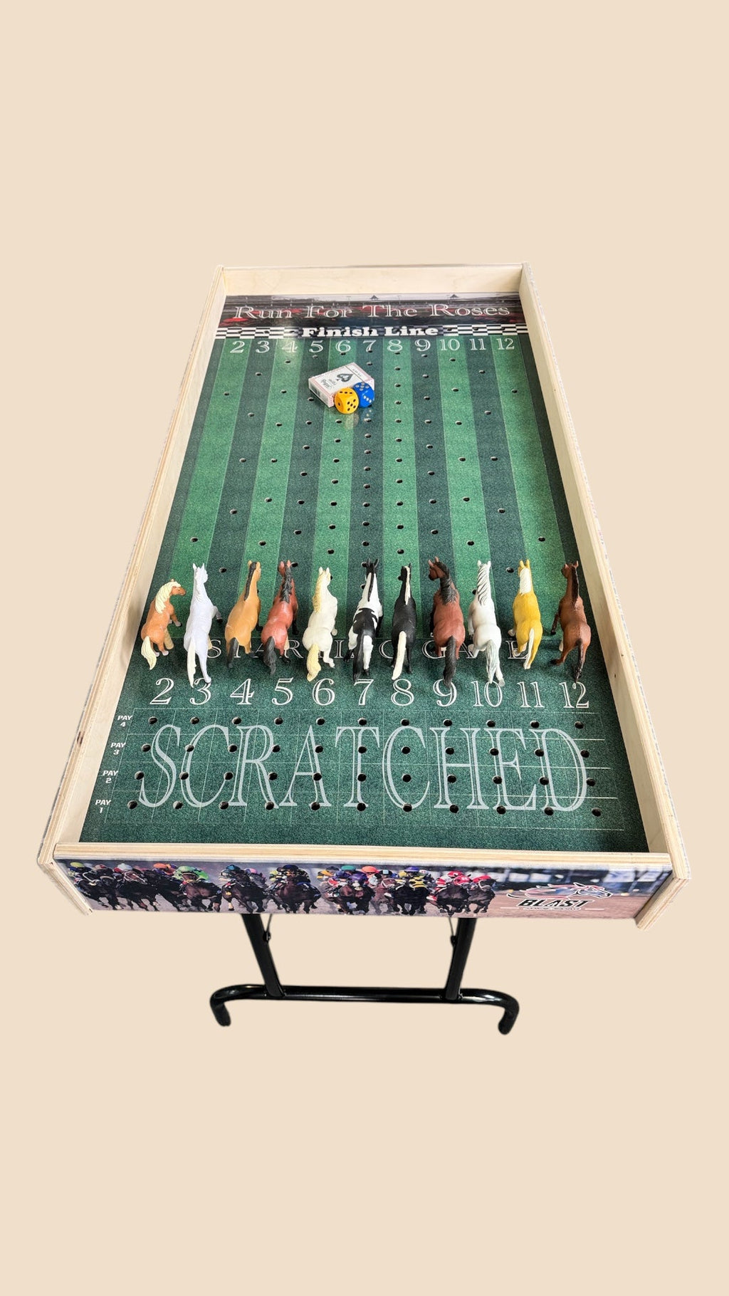Less than Perfect - Turf Theme Jumbo Horse Game with Printed Rails