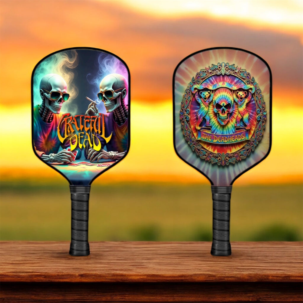 Grateful Dead Drops - Crazy Otto & Billy Sunday - Pickleball Paddle