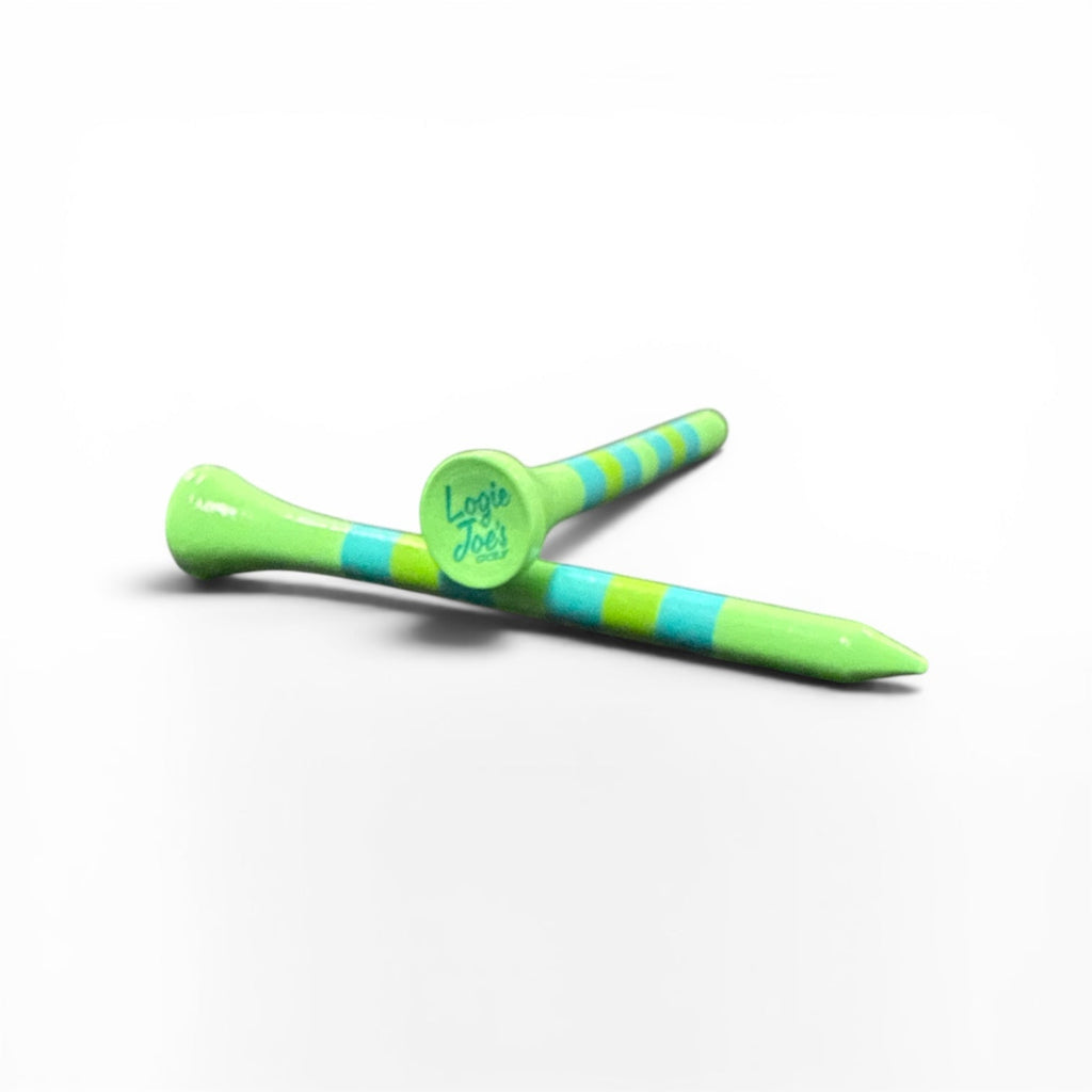 Minty Fresh Premium Wooden Golf Tees | 2 3/4” Standard Size | 45 Pack Set | Durable Painted Wood Tees | Unique Designs