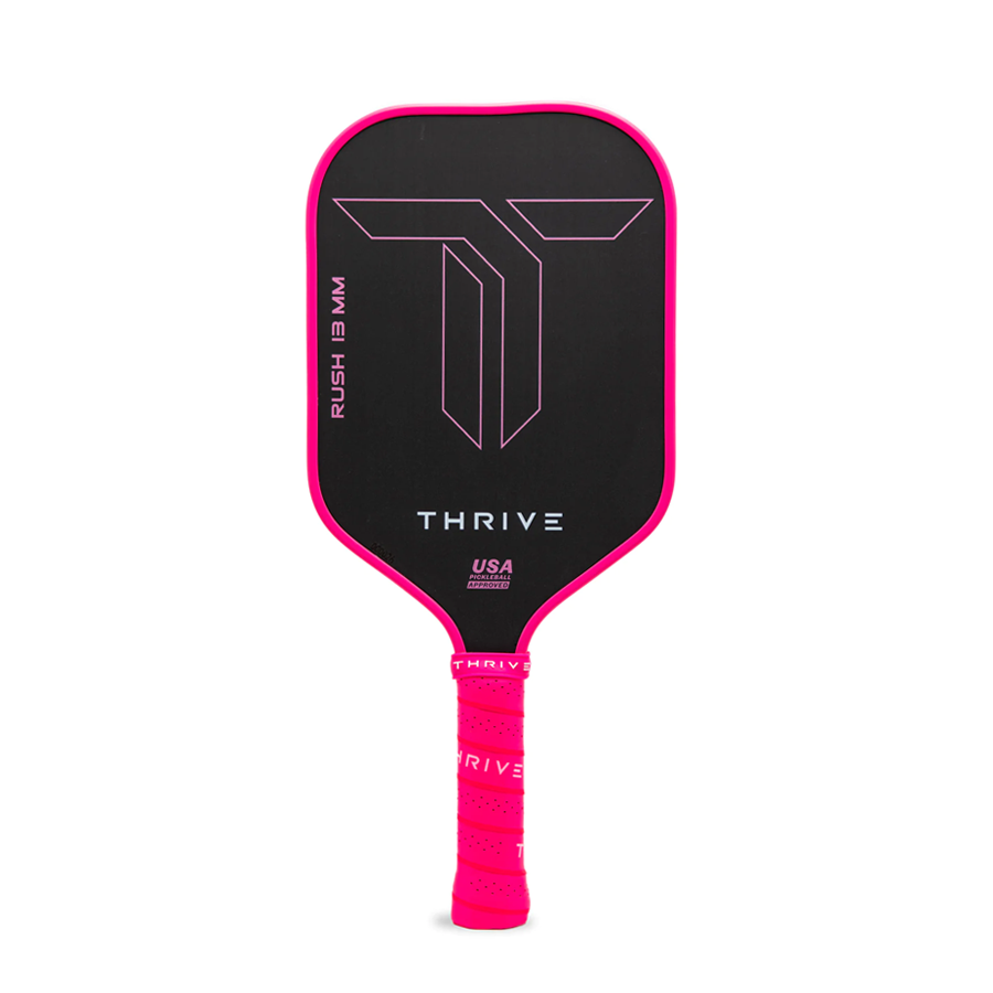 RUSH 13  SINGLES (PINK)  Includes custom weight card, paddle cover, paddle eraser, and lead weights.