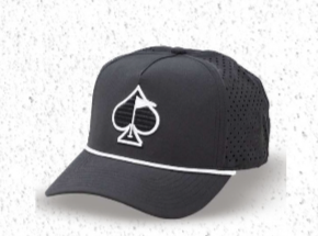 Perforated Rope Hat - Black