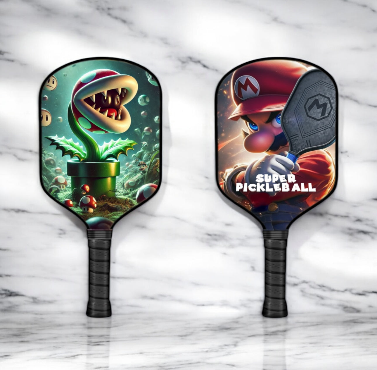 Piranha Plant - Mario Brothers - Pickleball Paddle