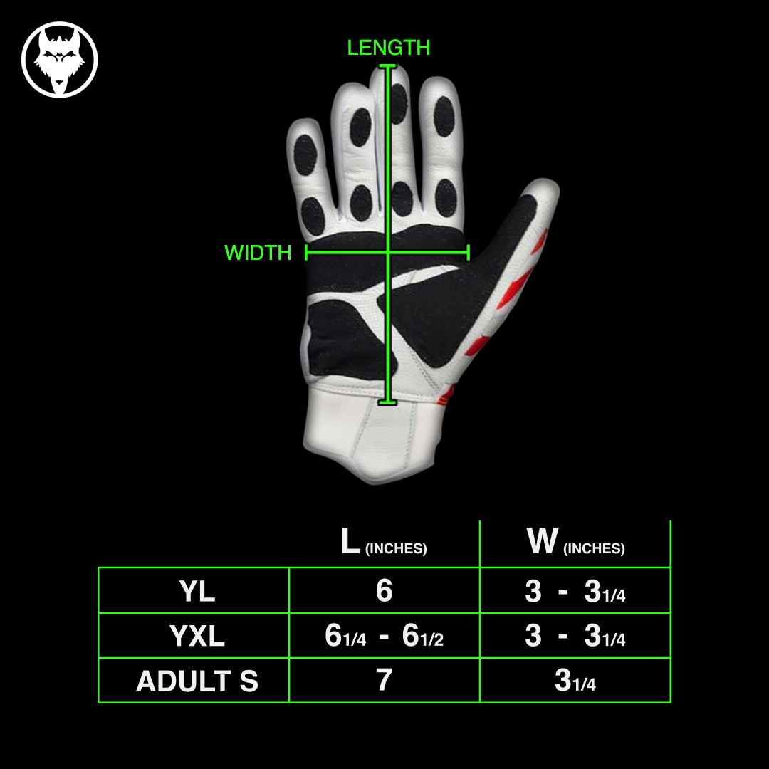 Prowler Black Batting Gloves