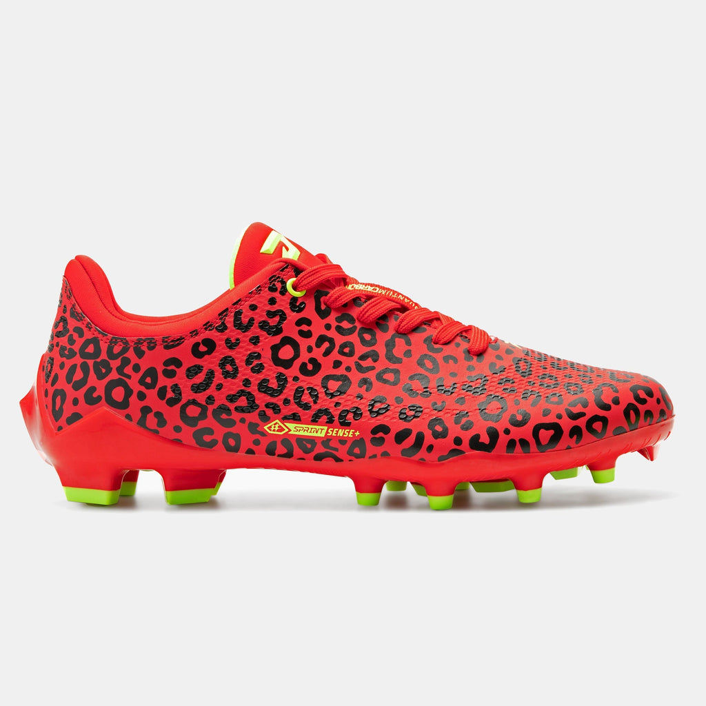 Red Leopard Cleats — Quantum Carbon by Phenom Elite