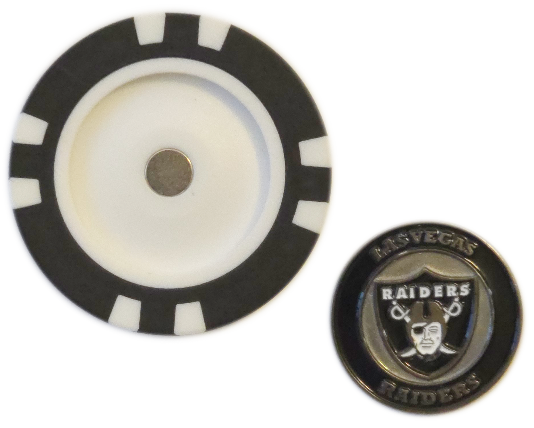 Officially Licensed Las Vegas Raiders Poker Chip Ball Marker