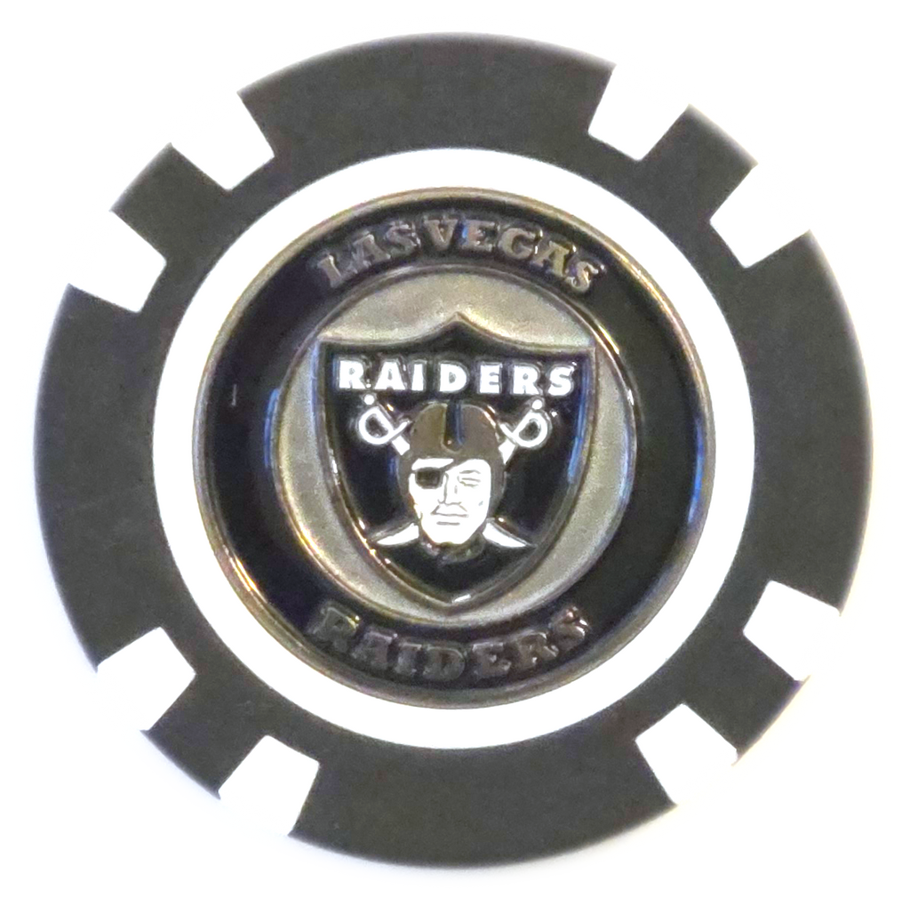 Officially Licensed Las Vegas Raiders Poker Chip Ball Marker