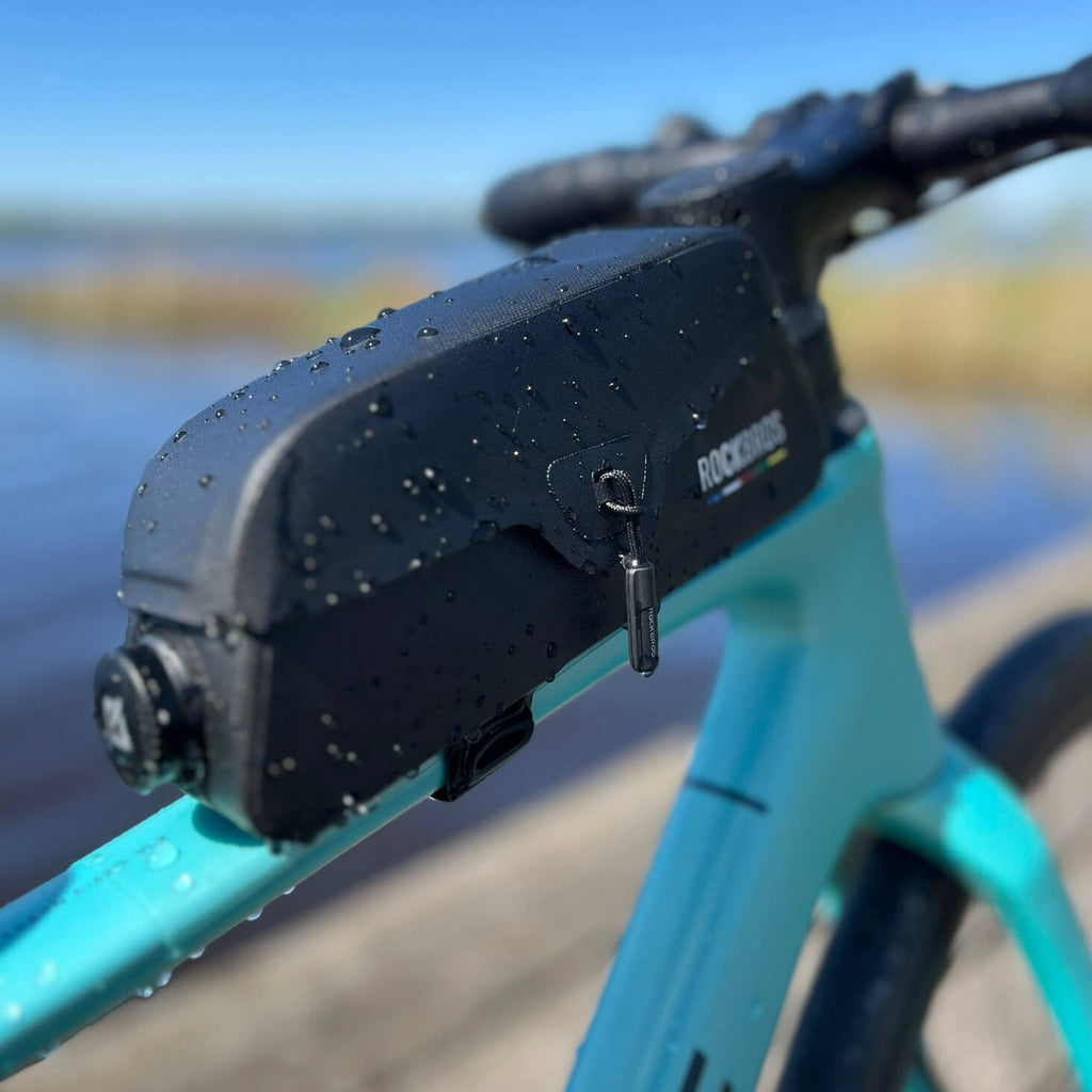 Road To Sky 100% Waterproof Magnetic Top Tube Bike Frame Bag – 0.6L/0.9L