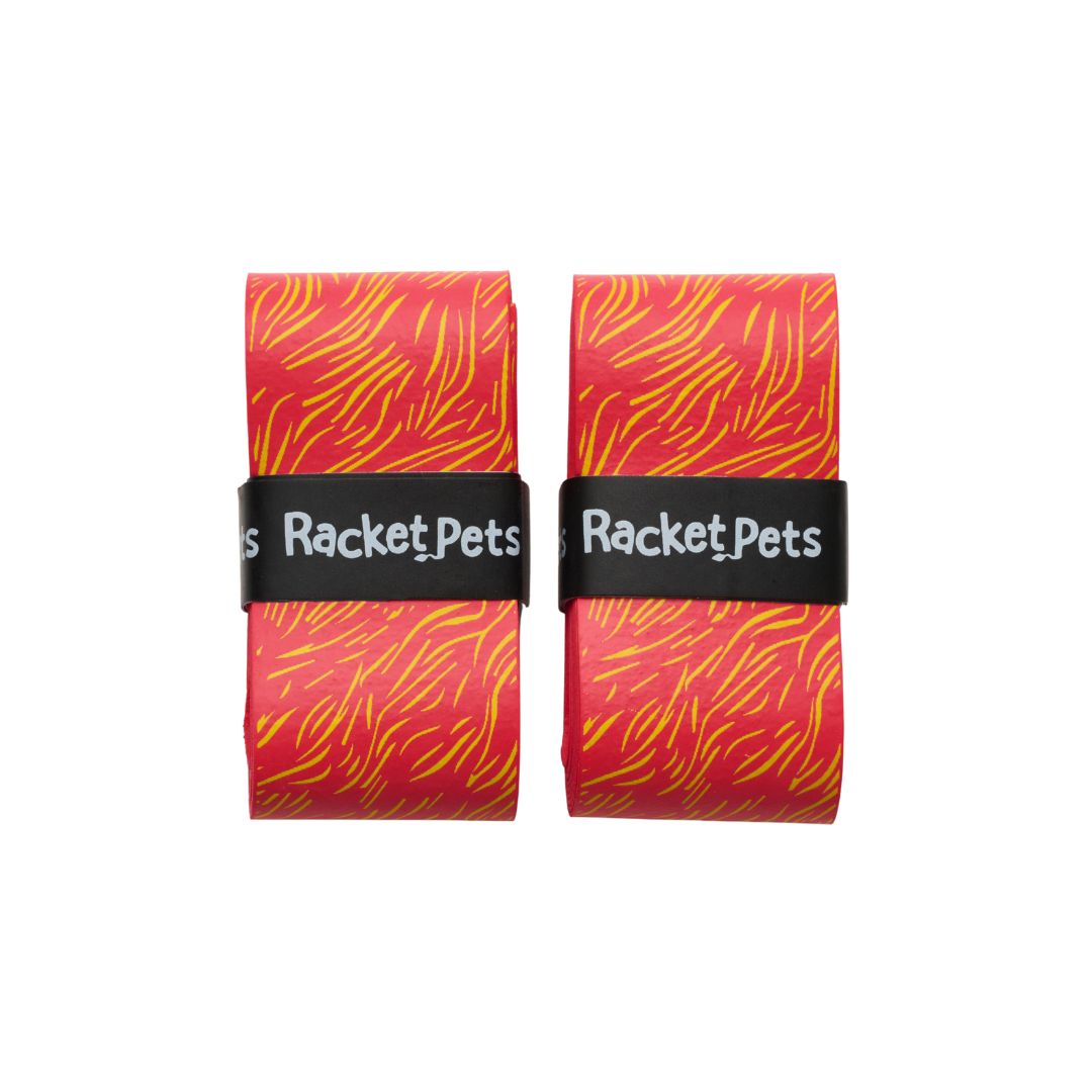 Overgrip Tape for Tennis Racket - Orange Lion (pack of 2)