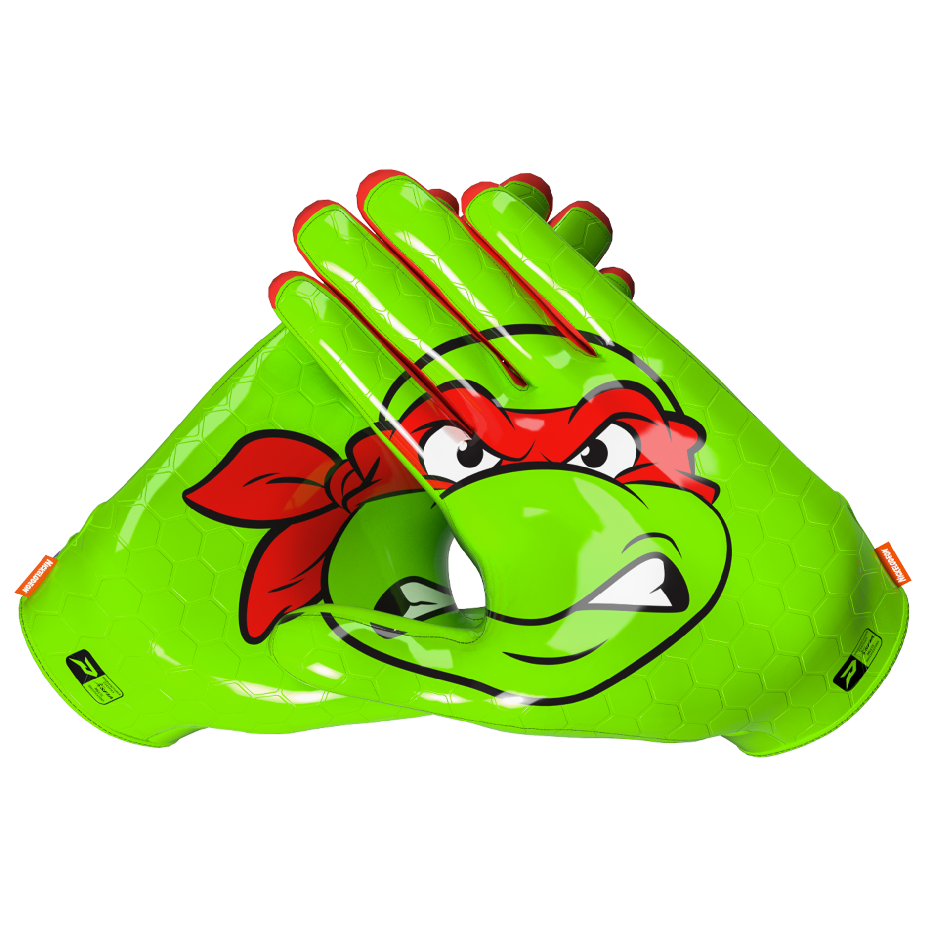 Ninja Turtles: Raphael Football Gloves – VPS5 by Phenom Elite