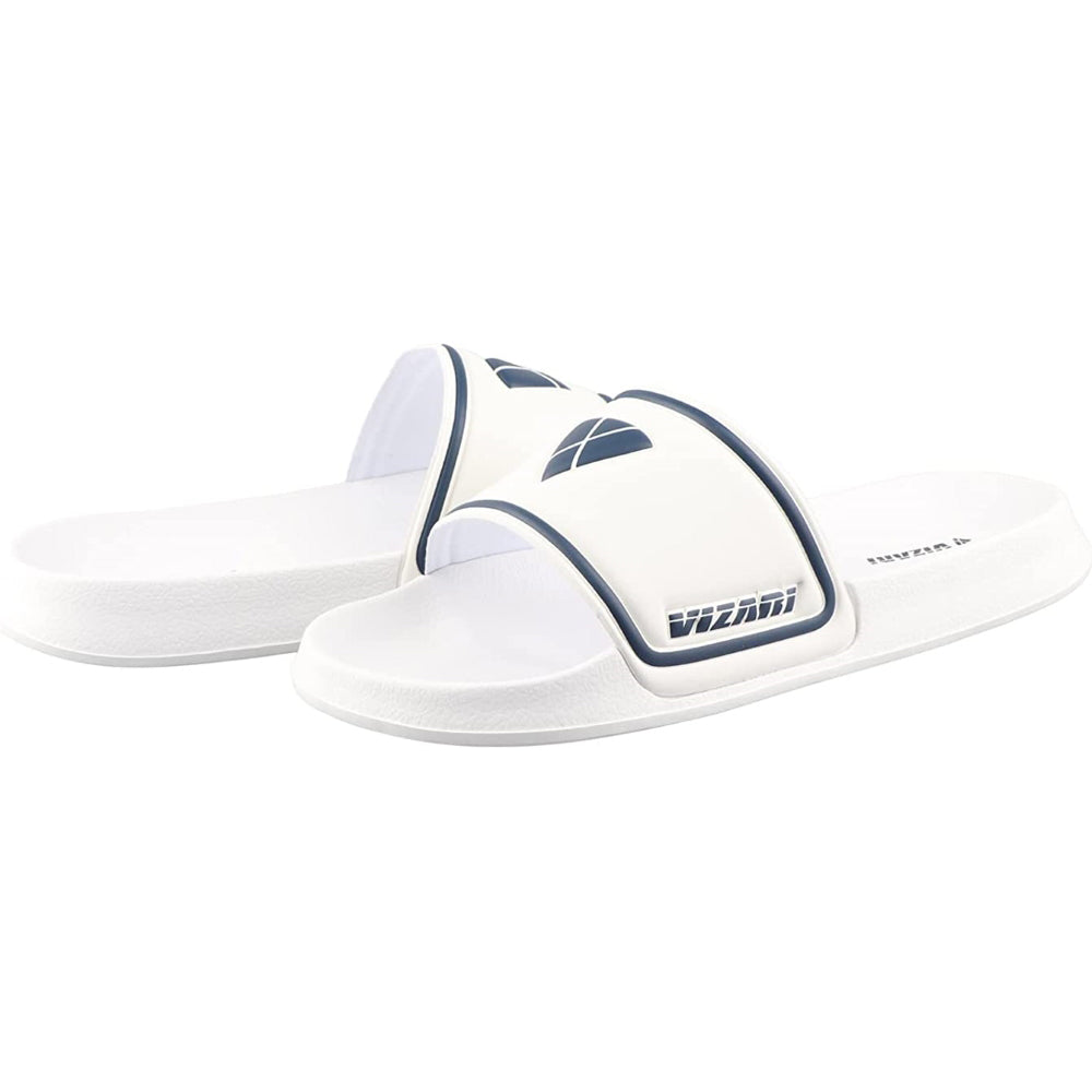 Vizari Adult Soccer Slide Sandals White