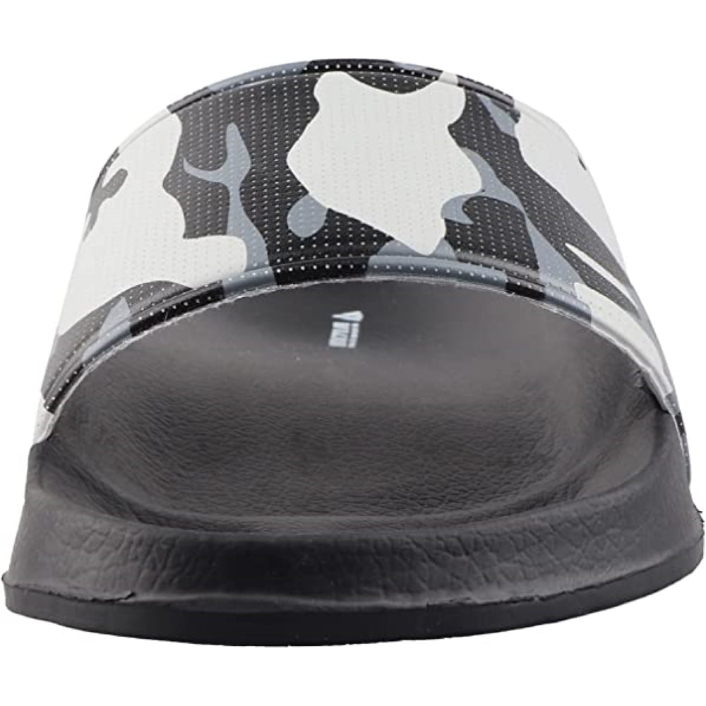 Adult Camo Soccer Slide Sandals - Black