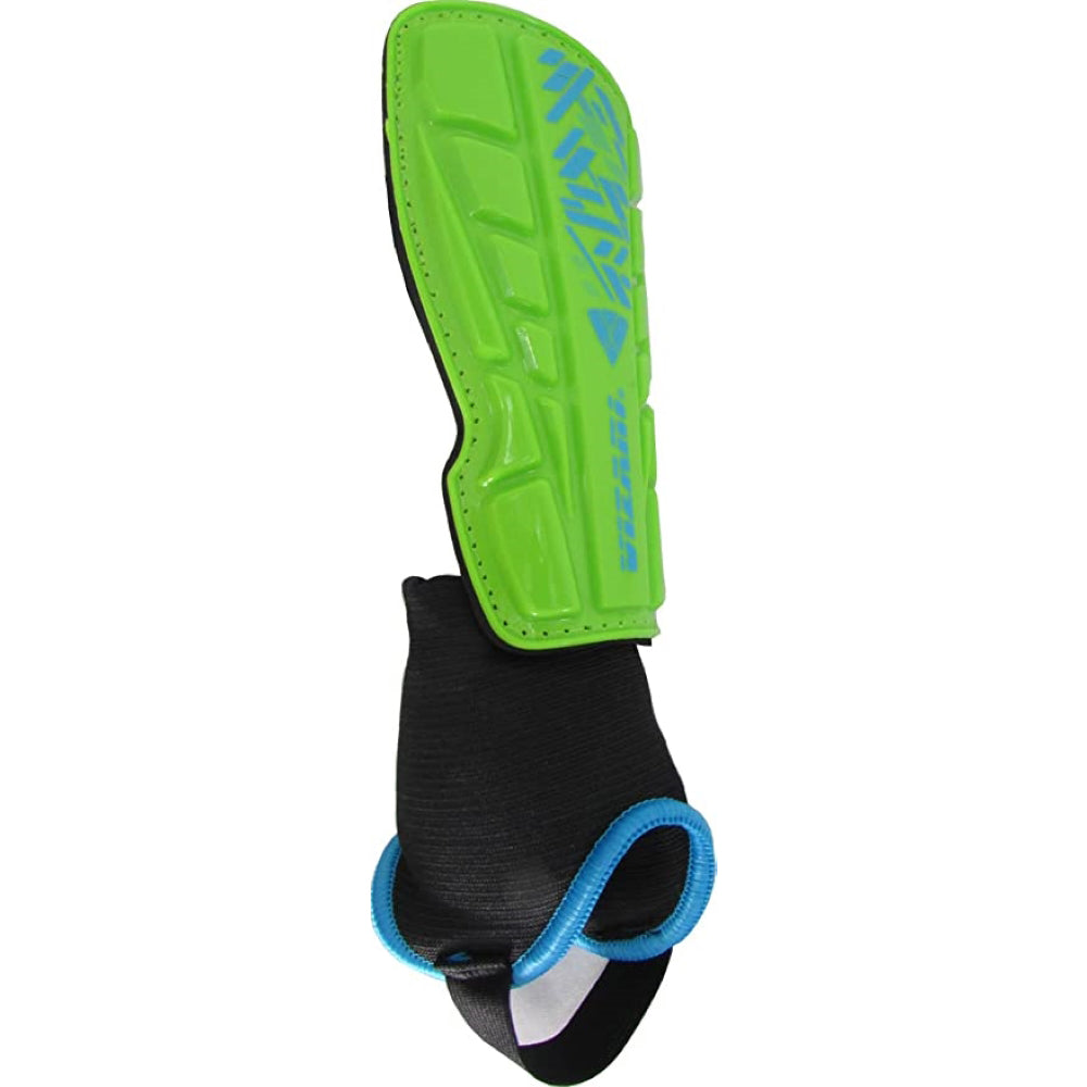 Malaga Soccer Shin Guard with Adjustable Straps-Green