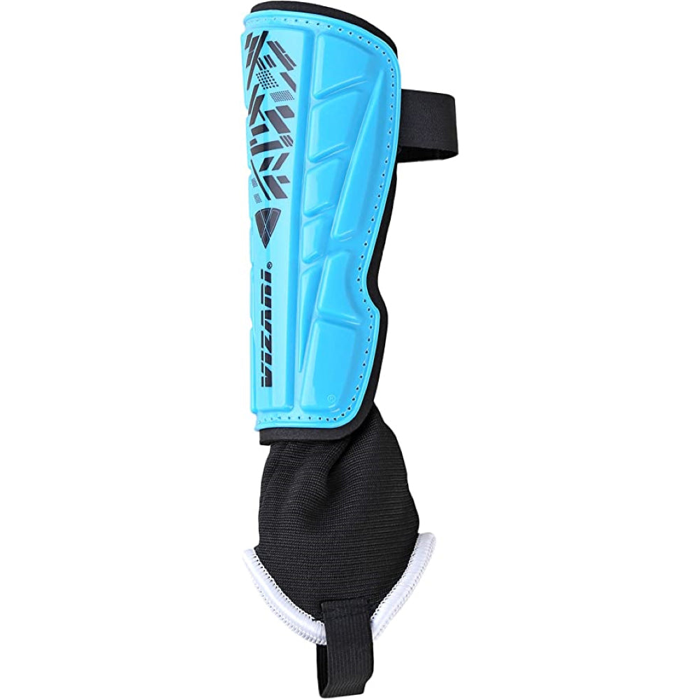 Malaga Soccer Shin Guard with Adjustable Straps-Blue/Black