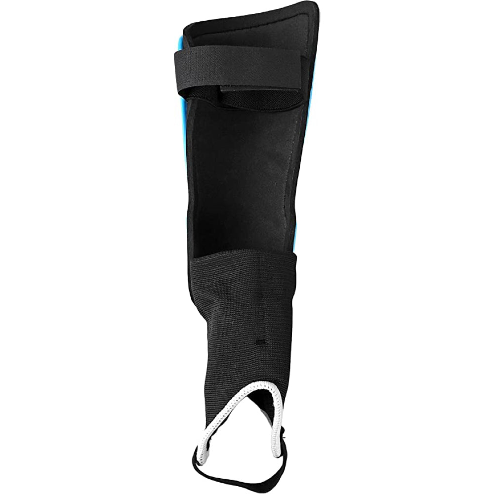 Malaga Soccer Shin Guard with Adjustable Straps-Blue/Black