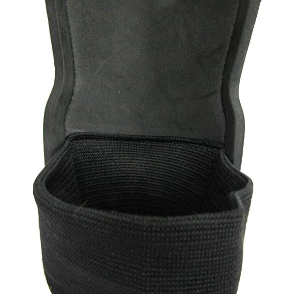 Malaga Soccer Shin Guard with Adjustable Straps-Orange/Black
