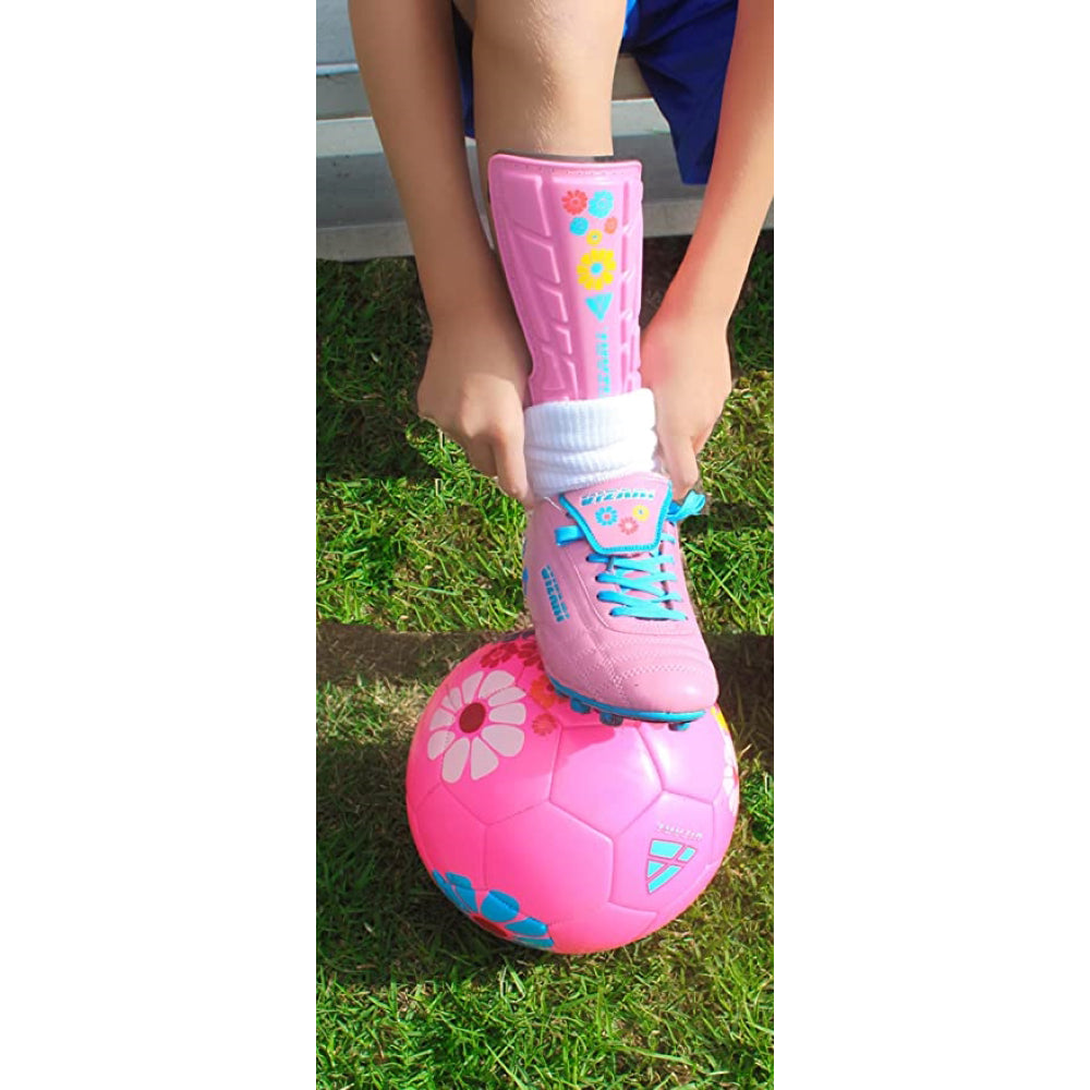 Blossom Soccer Shin Guard-Pink/Blue
