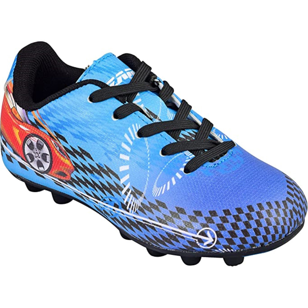 Racer Firm Ground Soccer Shoes -Blue/Red