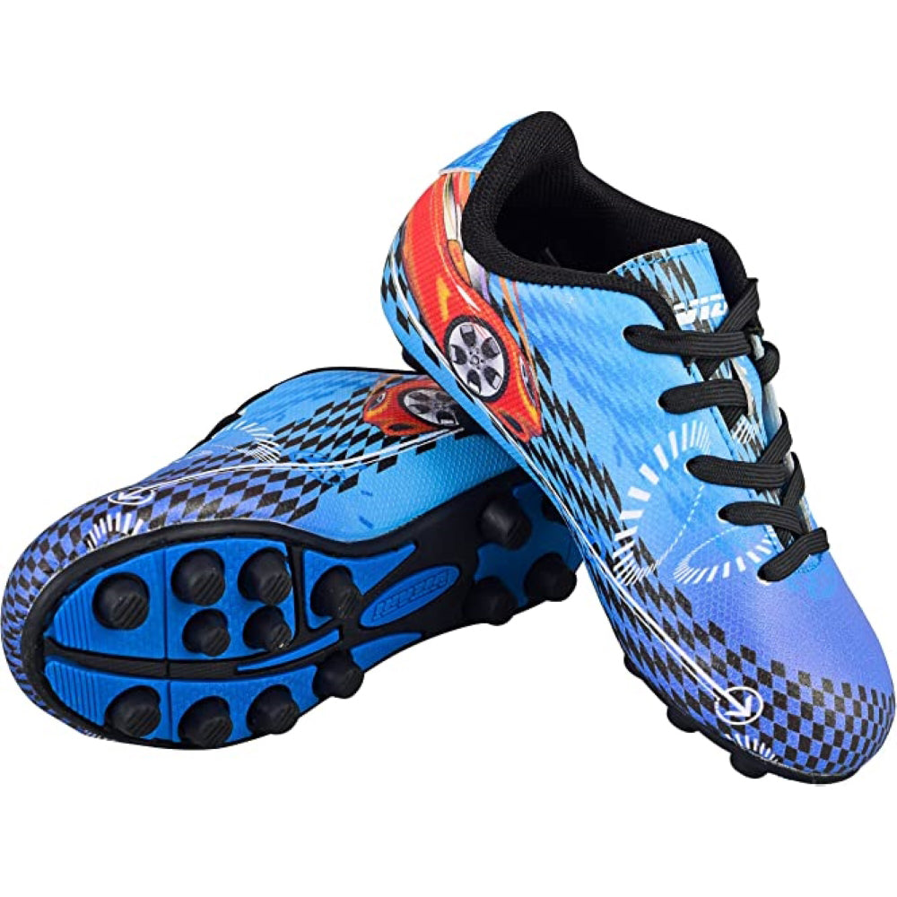 Racer Firm Ground Soccer Shoes -Blue/Red