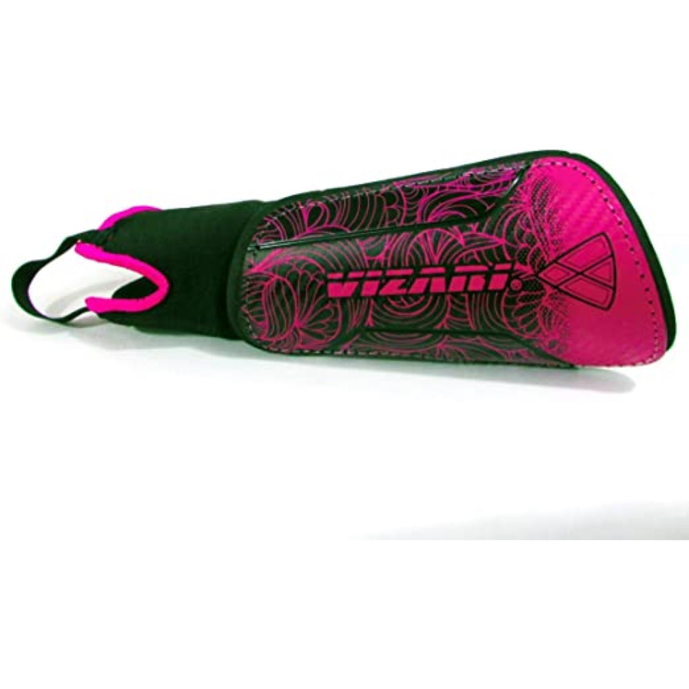 Cali Soccer Shin Guard with Ankle Protection-Pink/Black