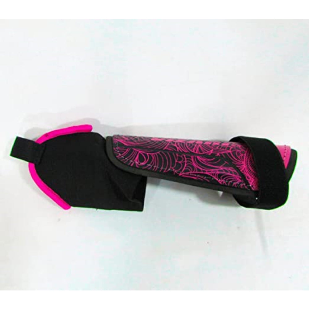 Cali Soccer Shin Guard with Ankle Protection-Pink/Black