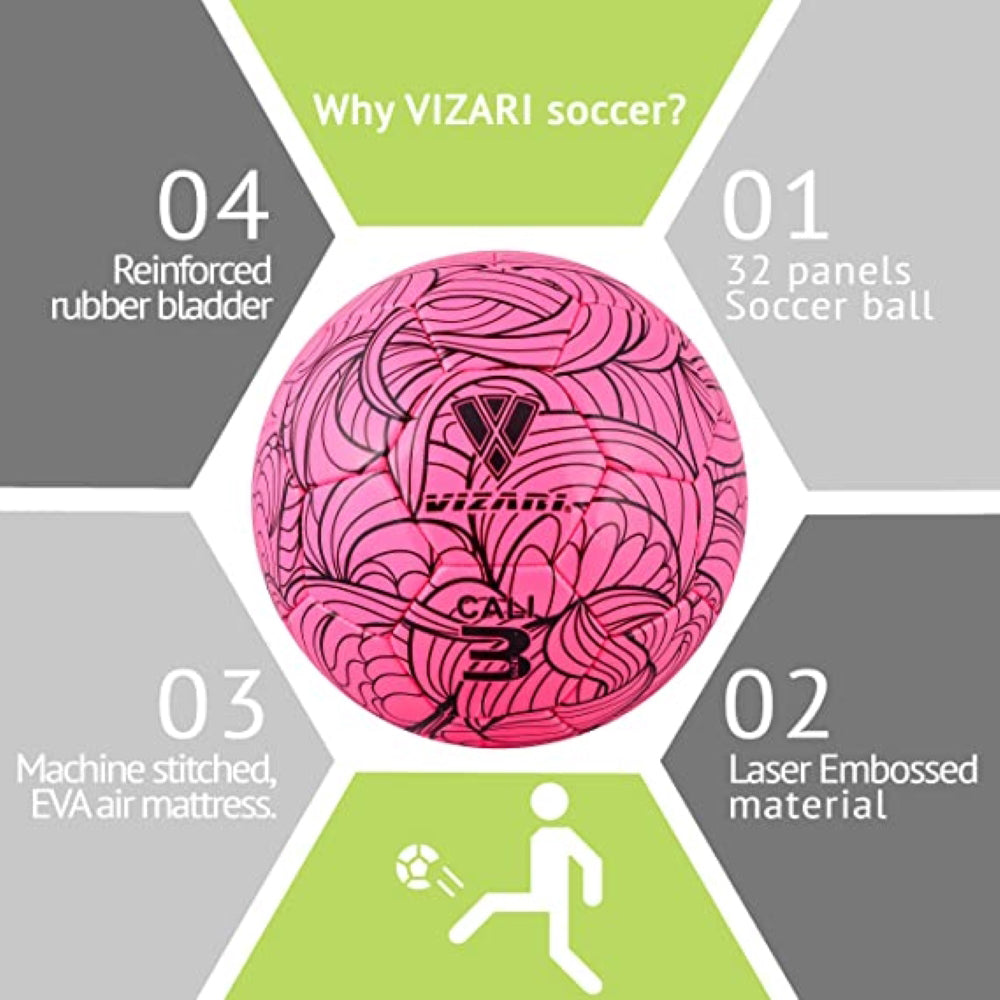 Cali Soccer Ball-Pink/Black
