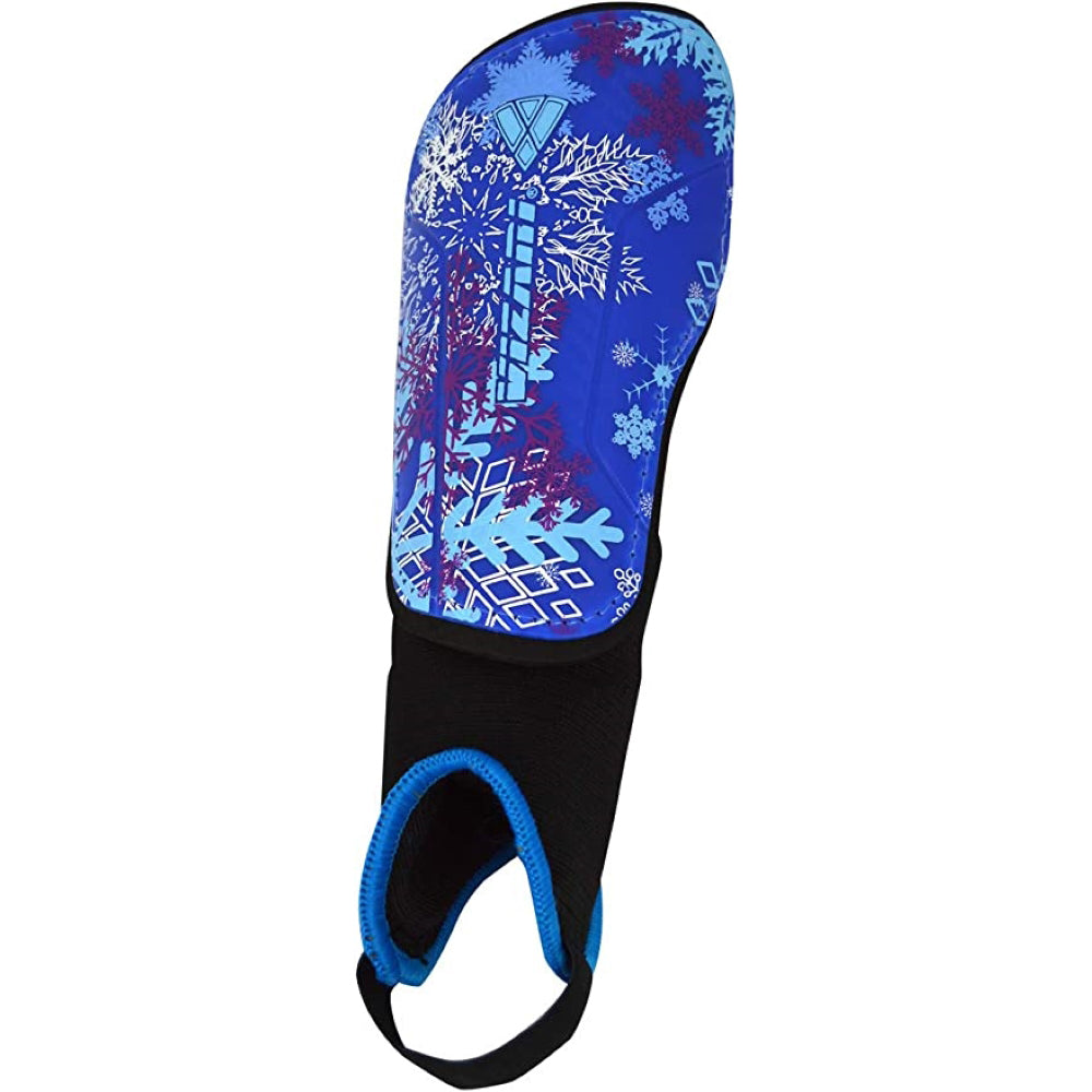 Frost 2 Soccer Shin Guard with Ankle Protection-Blue/Purple