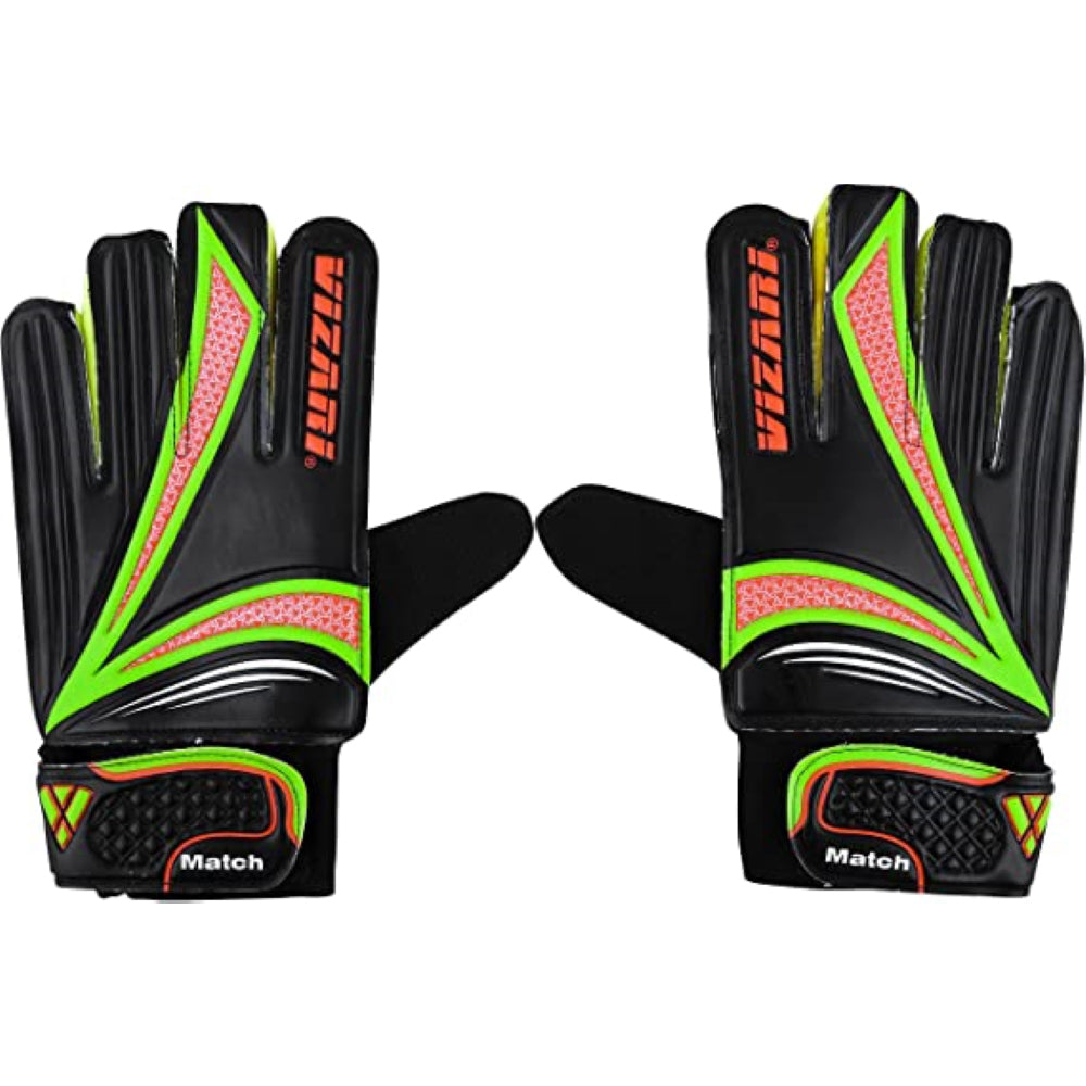 Junior Match Gloves-Black/Green