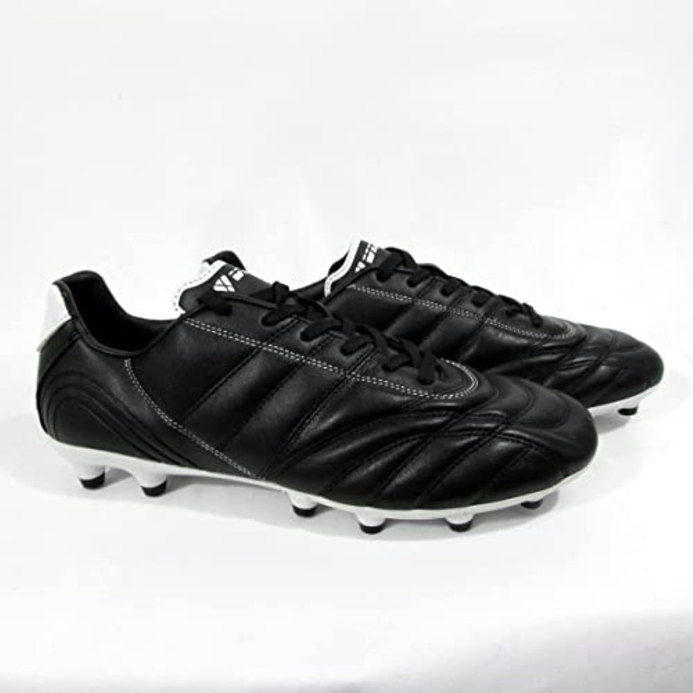 Classico Junior Firm Ground Soccer Shoes -Black/White