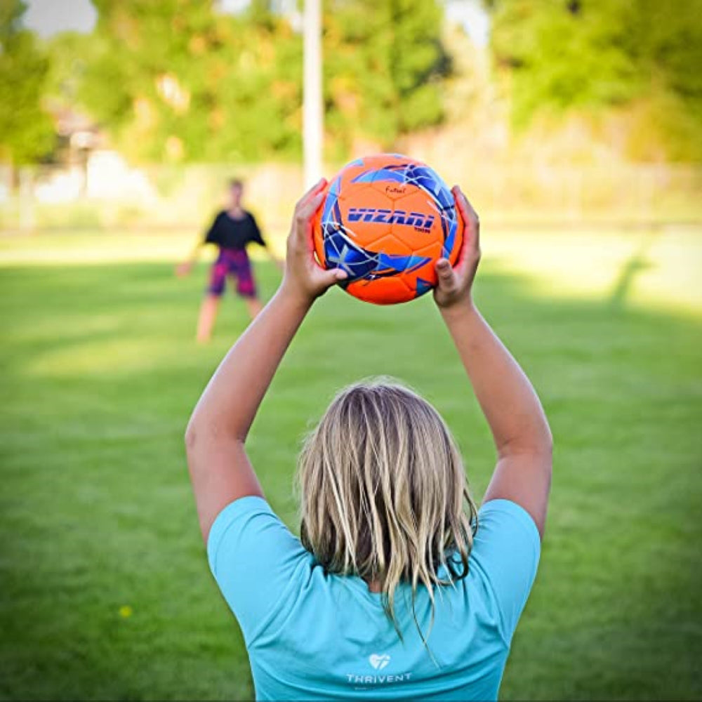 Tocar Premium Hand Stitched Soccer Ball - Rose Red