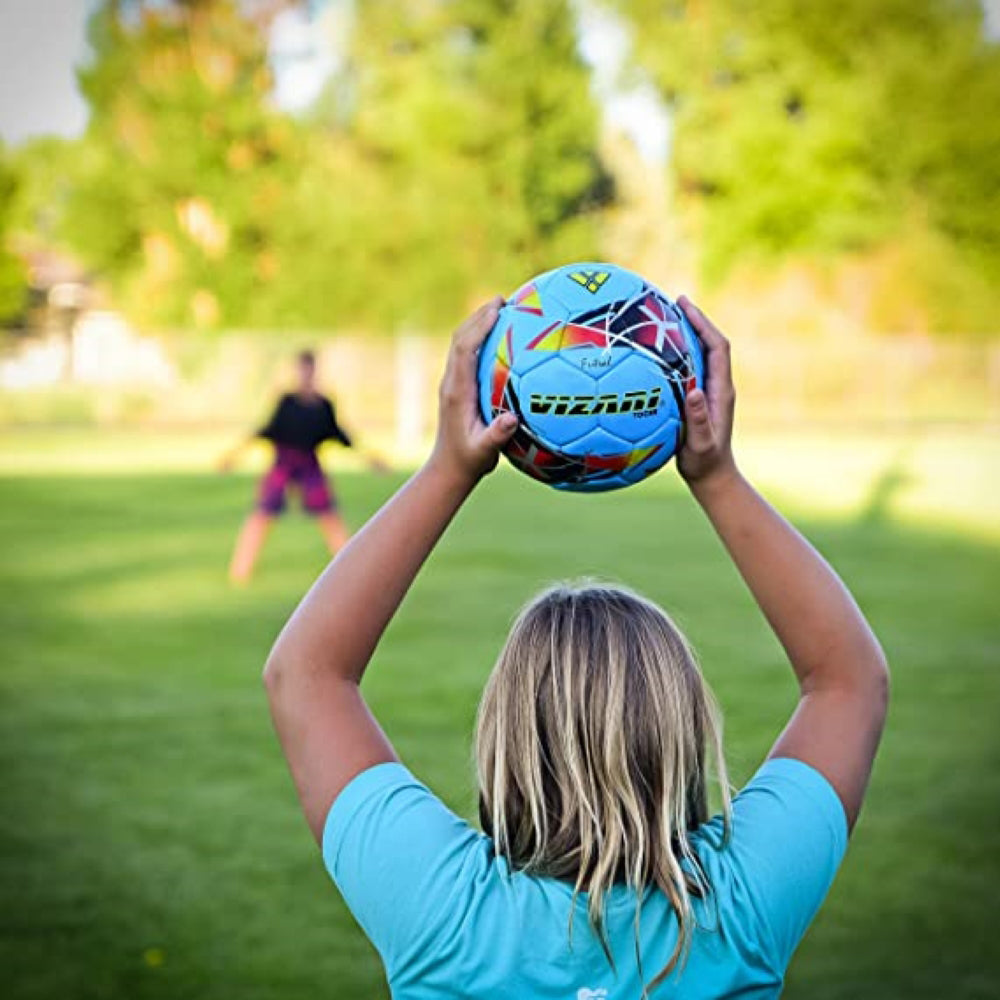 Tocar Premium Hand Stitched Soccer Ball - Zima Blue