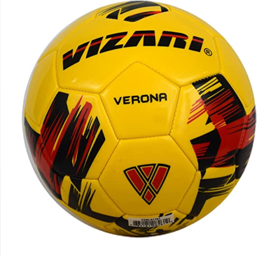 Verona Soccer Ball-Yellow/Black/Red