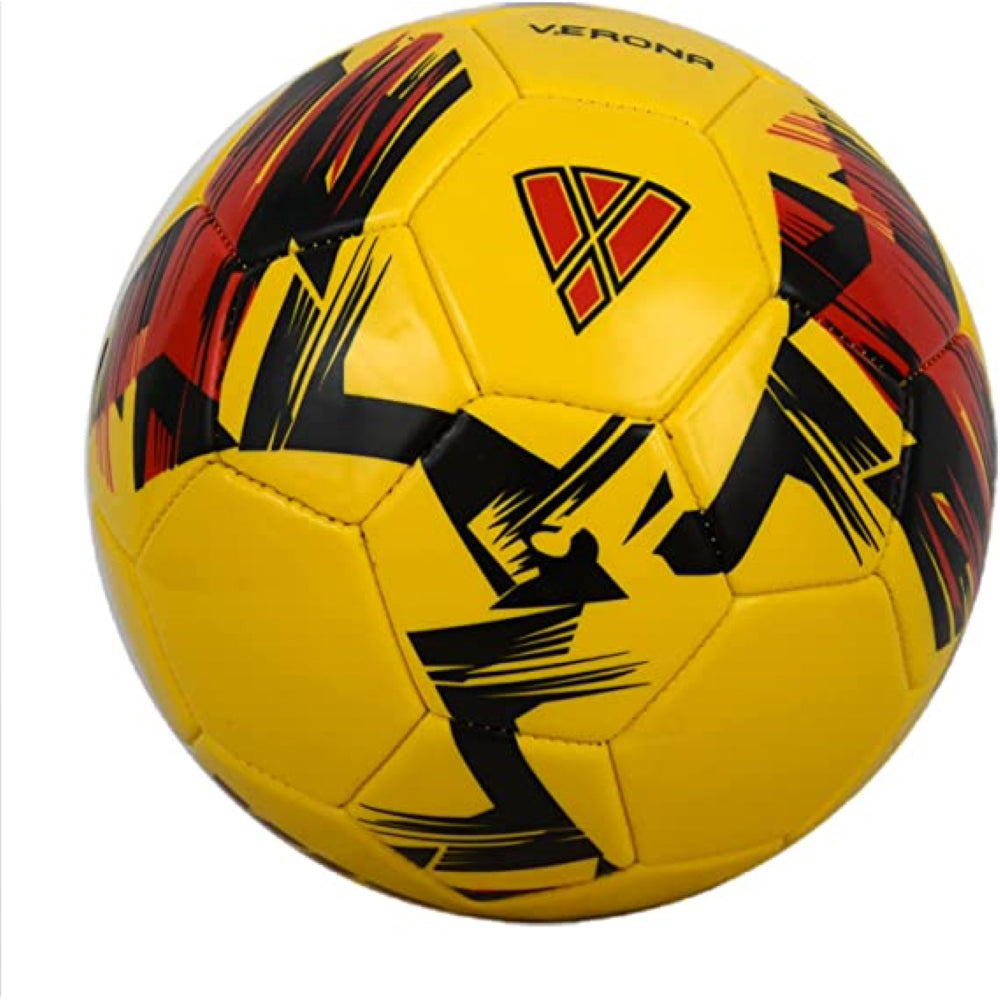Verona Soccer Ball-Yellow/Black/Red