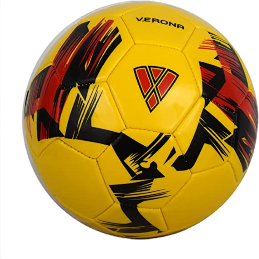 Verona Soccer Ball-Yellow/Black/Red