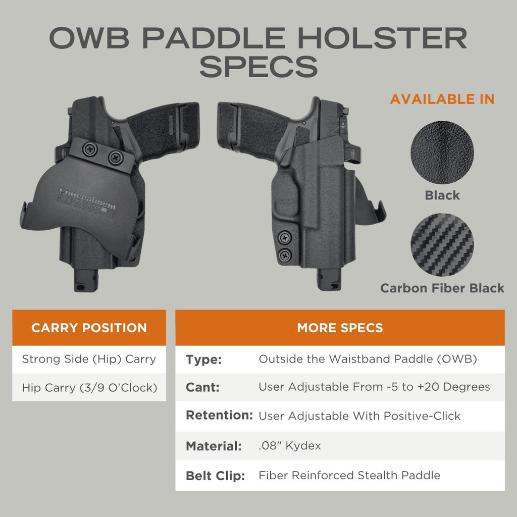 CZ 75 SP01 Phantom Paddle Holster