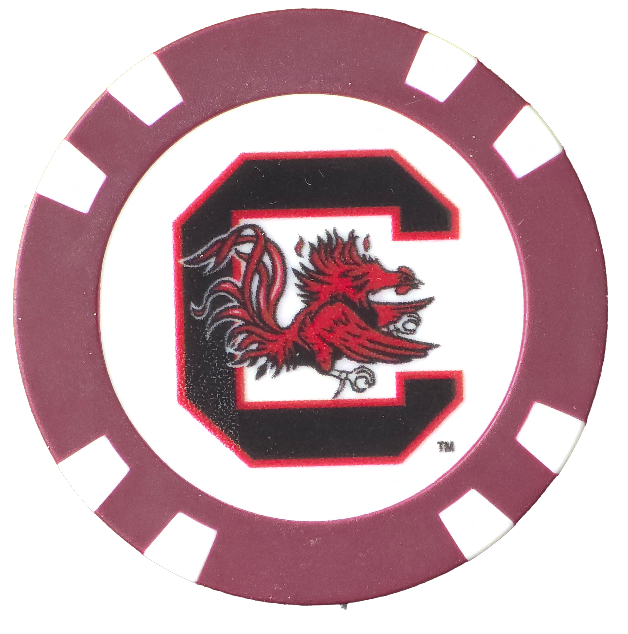 Officially Licensed South Carolina Gamecocks Poker Chip Ball Marker