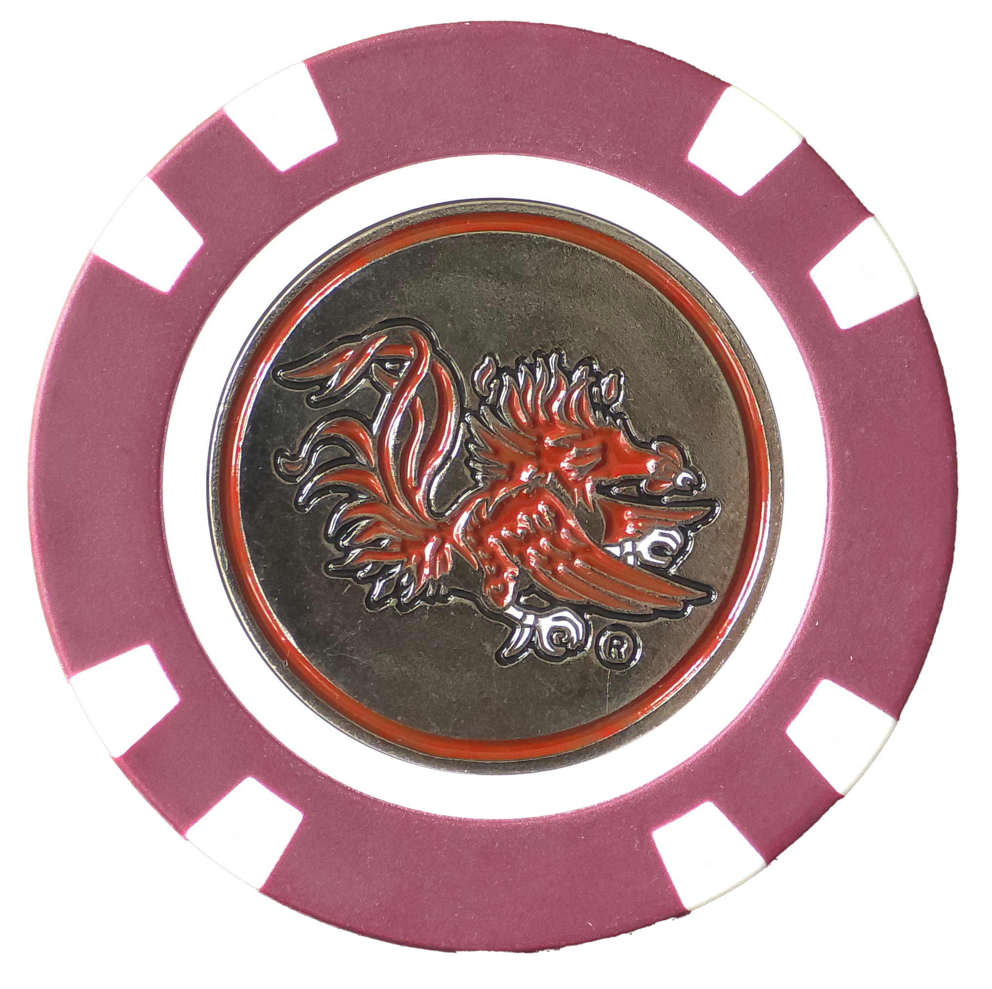 Officially Licensed South Carolina Gamecocks Poker Chip Ball Marker