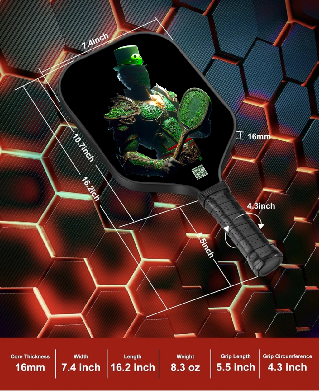 Matrix - Trinity - Free UR Mind Edition - Pickleball Paddle